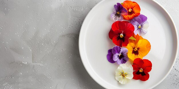 Kolorowe dania na stole